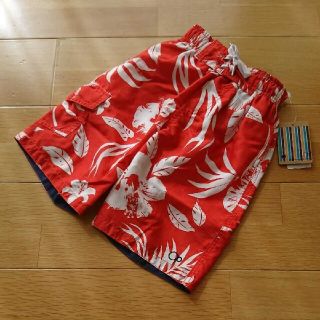 オーシャンパシフィック(OCEAN PACIFIC)の新品 OP インナー付き サーフパンツ 100㎝ レッド 水着 海パン(水着)