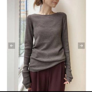 アパルトモンドゥーズィエムクラス(L'Appartement DEUXIEME CLASSE)のL'Appartement Rib B/N Knit リブ　ニット(ニット/セーター)