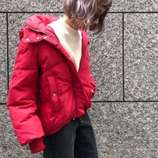 ページボーイ(PAGEBOY)のページボーイ エアコンダウン レッド(ダウンコート)