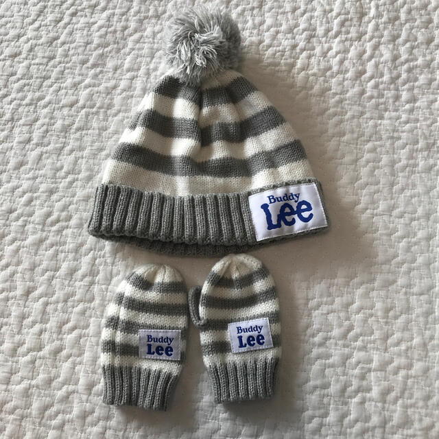 Lee(リー)のLee ニット帽（50-52センチ）手袋セット キッズ/ベビー/マタニティのこども用ファッション小物(帽子)の商品写真