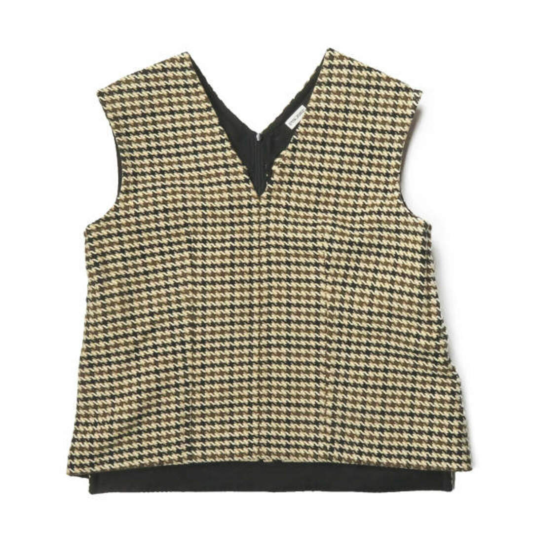 INSCRIRE アンスクリア 17AW 日本製 ハウンドトゥースラップジレ 17AW