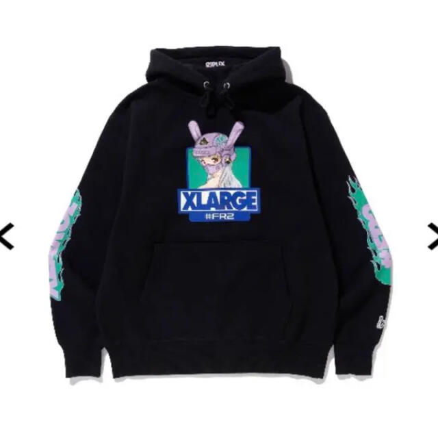 佐藤ノア着用☆XLARGE × FR2 パーカー 黒 M w.utulekpropsy.org