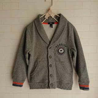 ギャップキッズ(GAP Kids)のGAP KIDS 裏ボア スエット ジャケット グレー 120ｃｍ 130ｃｍ(ジャケット/上着)