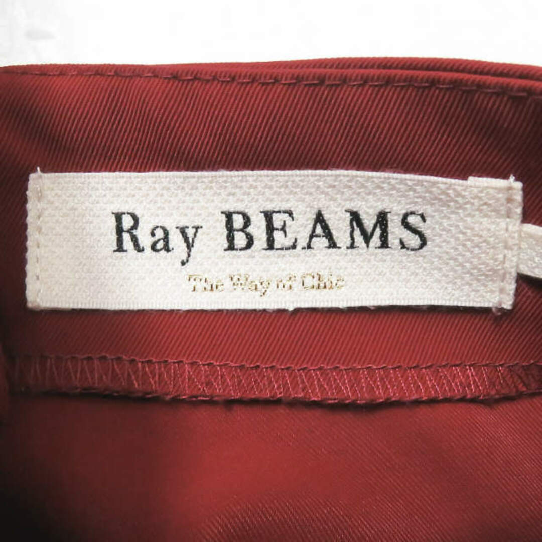 Ray BEAMS(レイビームス)のRay BEAMS レイビームス 19AW ラップサロペットワンピース 63-26-0468-690 1 レッド ポリエステル トップス【中古】【Ray BEAMS】 レディースのワンピース(ロングワンピース/マキシワンピース)の商品写真