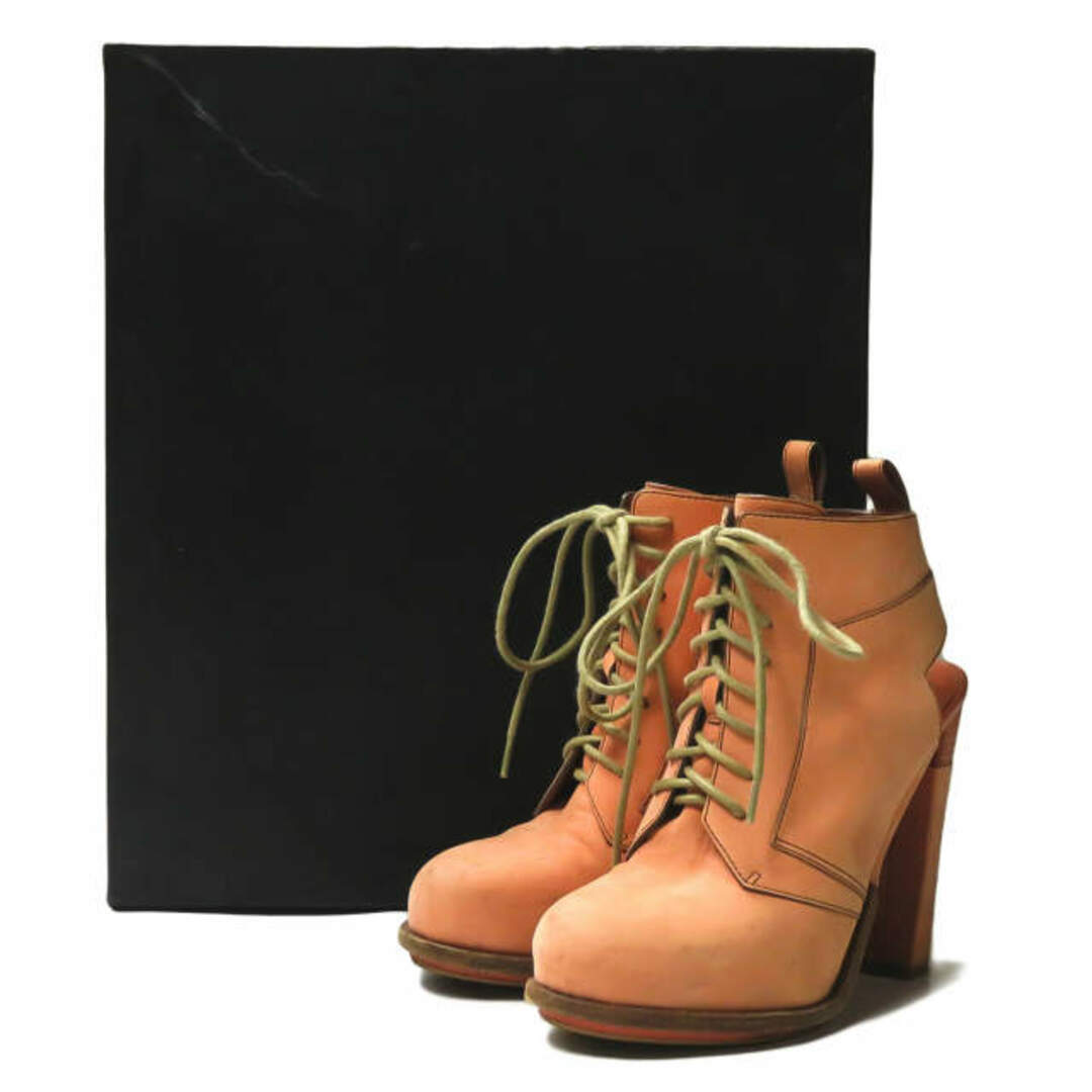 Alexander Wang(アレキサンダーワン)のALEXANDER WANG アレキサンダーワン DAKOTA LACE-UP BOOTIE ヌバックレースアップブーティー 36(22.5cm) ベージュ ハイヒール シューズ【中古】【ALEXANDER WANG】 レディースの靴/シューズ(ハイヒール/パンプス)の商品写真