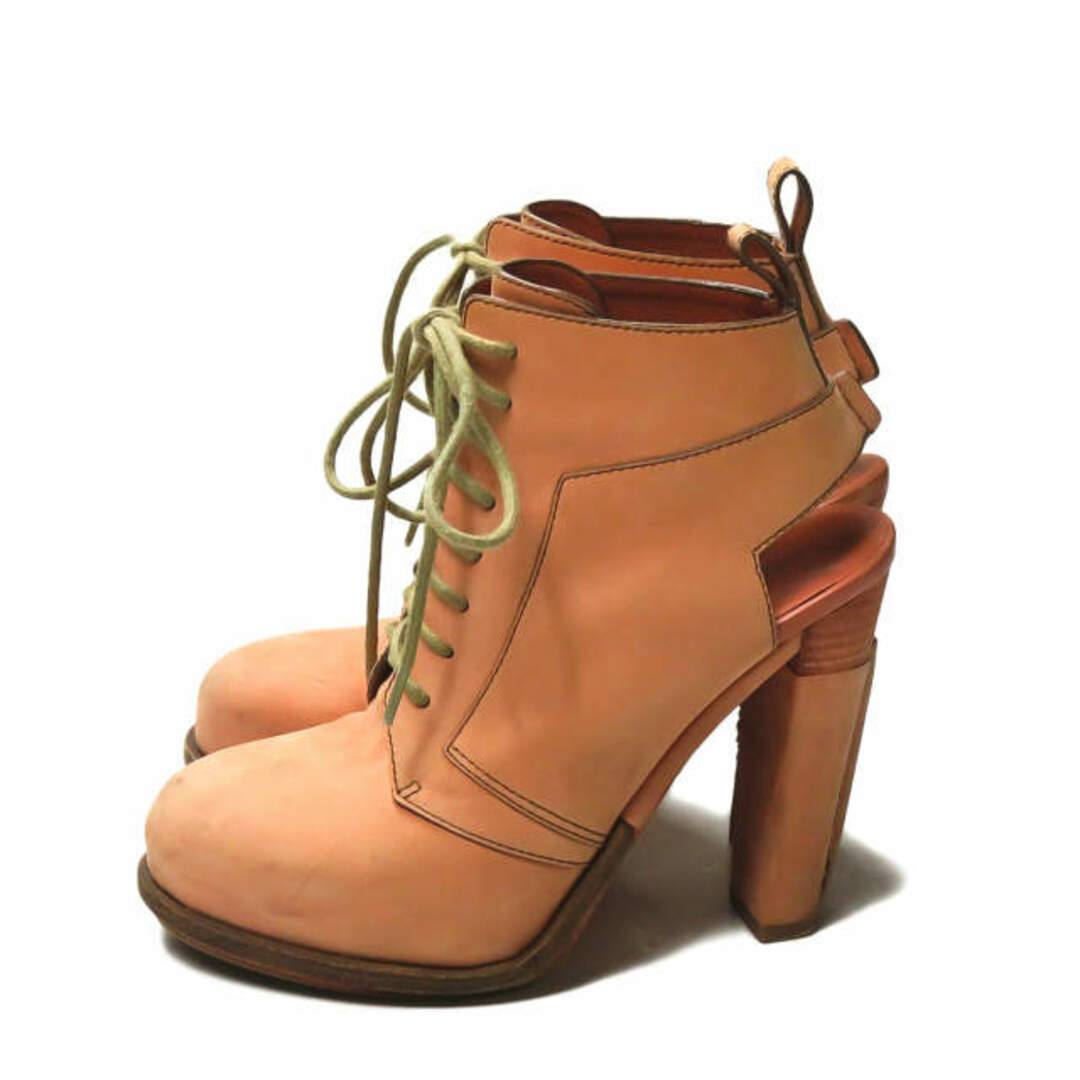 Alexander Wang(アレキサンダーワン)のALEXANDER WANG アレキサンダーワン DAKOTA LACE-UP BOOTIE ヌバックレースアップブーティー 36(22.5cm) ベージュ ハイヒール シューズ【中古】【ALEXANDER WANG】 レディースの靴/シューズ(ハイヒール/パンプス)の商品写真