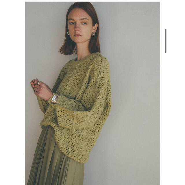 STUDIOUS(ステュディオス)のCLANE クラネ 新品 人気 完売 LACE BULKY KNIT レディースのトップス(ニット/セーター)の商品写真