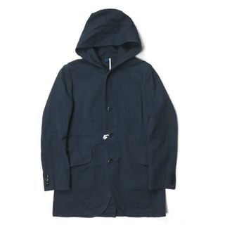 ts(s) ティーエスエス 日本製 Embossed Dobby Cloth Hooded Long Jacket エンボスドビークロス フーデットロングジャケット TT30LC01 1 ネイビー コート アウター【中古】【ts(s)】(その他)