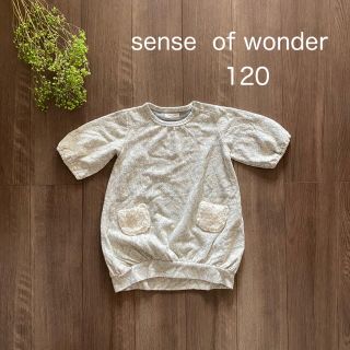 センスオブワンダー(sense of wonder)のsense  of wonder☆120☆レースチュニックグレー(Tシャツ/カットソー)