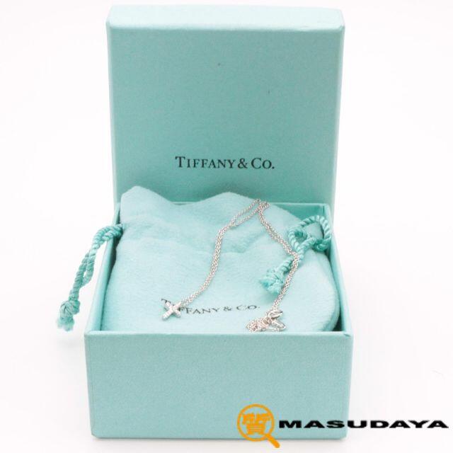 Tiffany & Co. - ティファニーメトロクロスミニダイヤモンドネックレスK18WG【超美品】