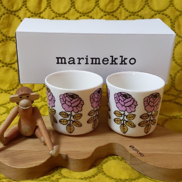 marimekko ヴィヒキルース ラテマグ&ティータオル 3点セット 【未使用
