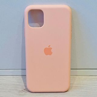 アップル(Apple)のiPhone 11 純正シリコンケース グレープフルーツ(iPhoneケース)