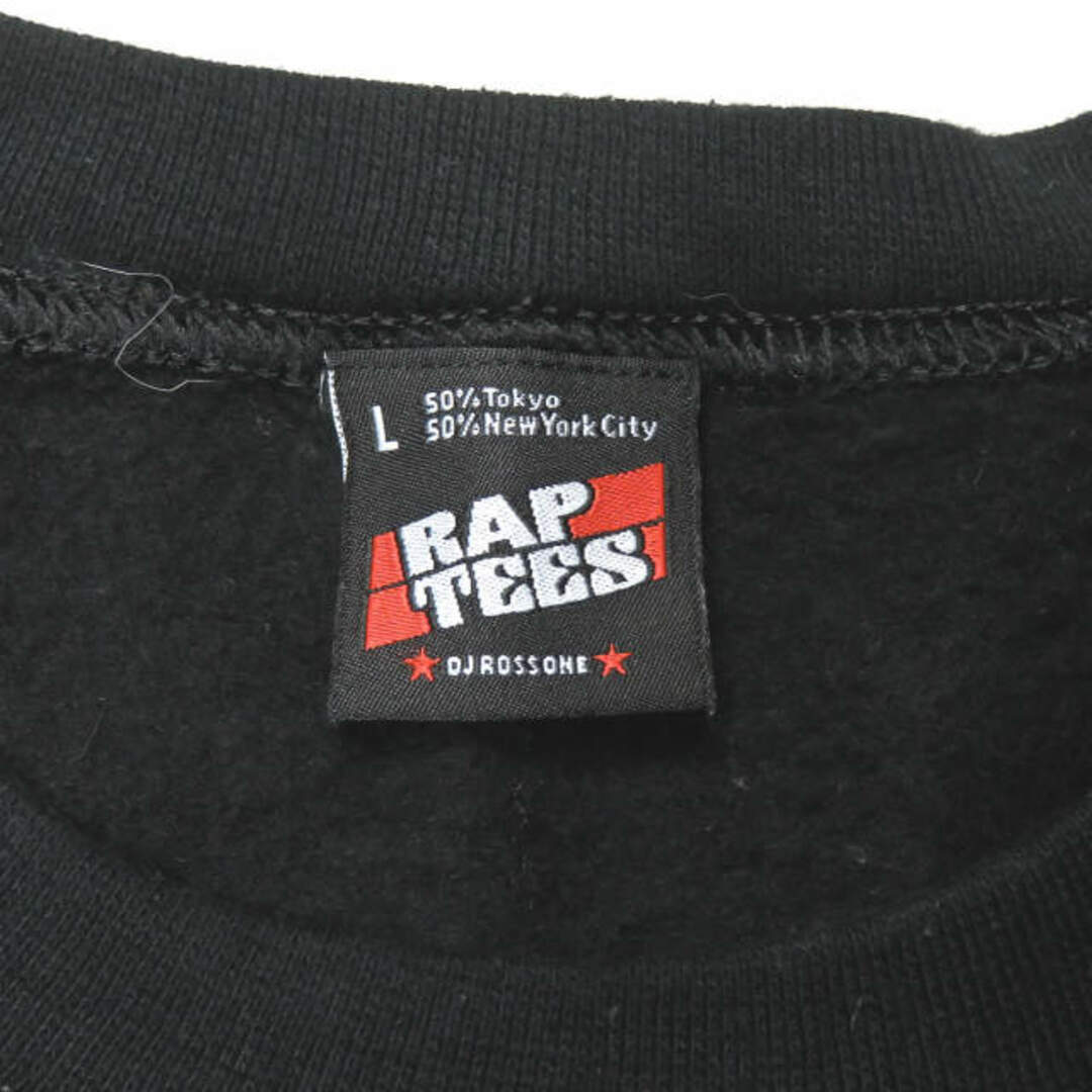 RAP TEES x KIYONAGA&CO. ラップティーズ キヨナガアンドコー 19SS 別注 MURO CREW NECK SWEAT ロゴプリントクルーネックスウェット L ブラック トレーナー 長袖 SOPH. トップス【RAP TEES × KIYONAGA&CO.】 2