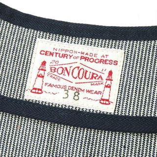 BONCOURA - BONCOURA ボンクラ 日本製 PIPING VEST BLUE MOCK TWIST