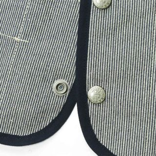 BONCOURA - BONCOURA ボンクラ 日本製 PIPING VEST BLUE MOCK TWIST