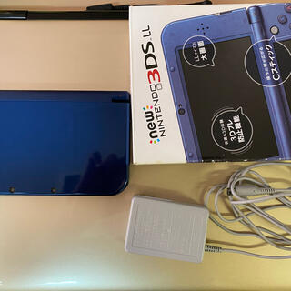 ニンテンドー3DS(ニンテンドー3DS)のニンテンドー3DS LL メタリックブルー　美品(携帯用ゲーム機本体)