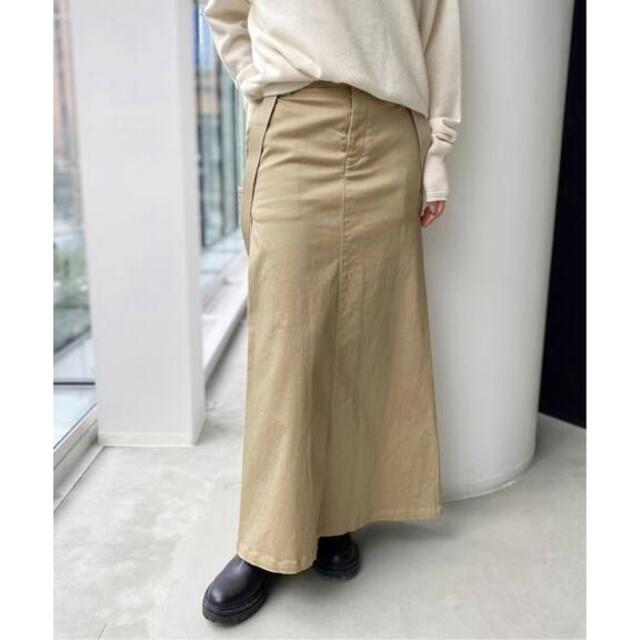 L'Appartement DEUXIEME CLASSE(アパルトモンドゥーズィエムクラス)のGOOD GRIEF/グッドグリーフChino Skirt34サイズ レディースのスカート(ロングスカート)の商品写真