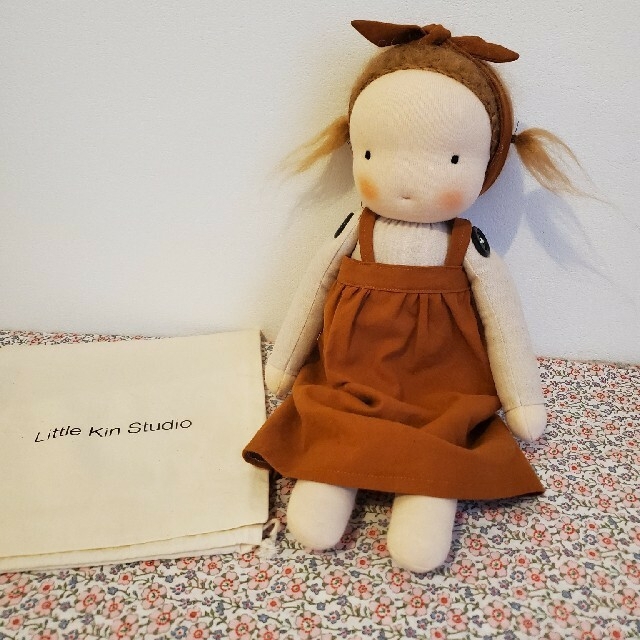 人形新品 Little Kin Studio ラージ ドール pigtail