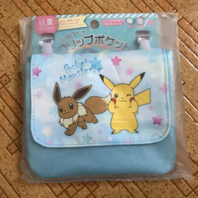 ポケモン(ポケモン)のクリップポケット　ショルダー付　ポケモン　抗菌加工 キッズ/ベビー/マタニティのこども用バッグ(ポシェット)の商品写真