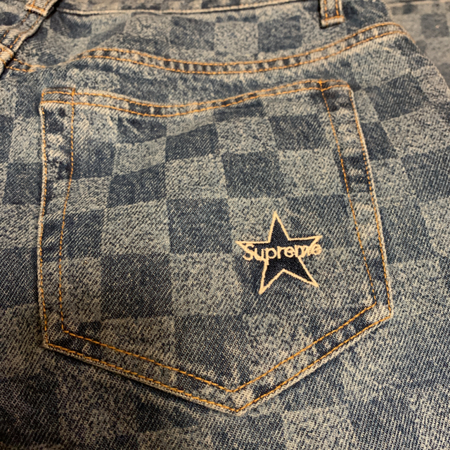Supreme(シュプリーム)のSupreme regular jean washed checkerboard メンズのパンツ(デニム/ジーンズ)の商品写真