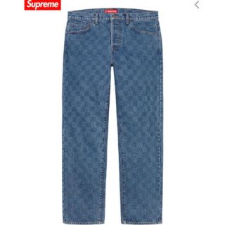 シュプリーム(Supreme)のSupreme regular jean washed checkerboard(デニム/ジーンズ)