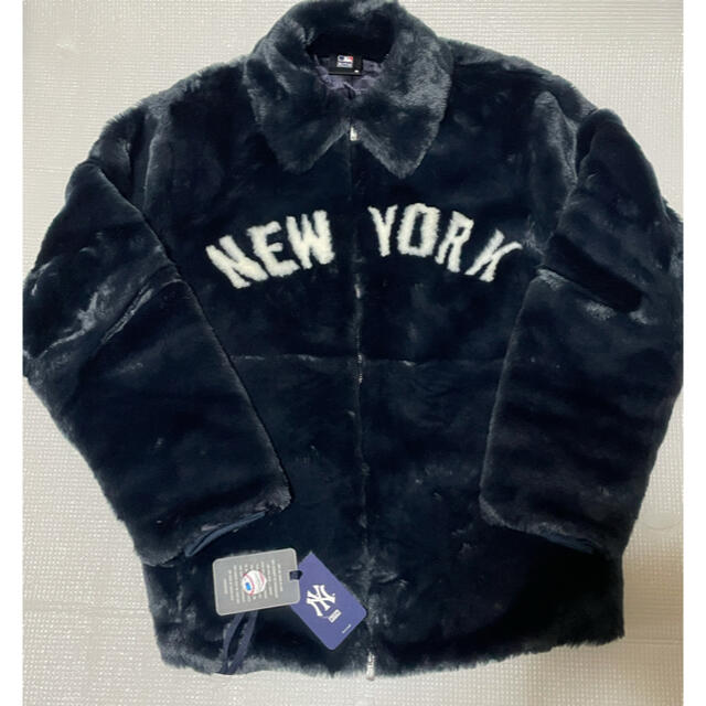 キスKITH NEWYORK YANKEES FAUX FUR  JACKET