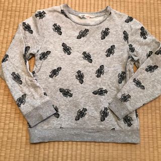 エイチアンドエム(H&M)のH&Mエイチアンドエム★ロボットトレーナー130グレー(Tシャツ/カットソー)