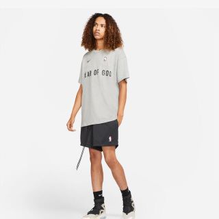 フィアオブゴッド(FEAR OF GOD)のNike×Fear of God ダークグレーヘザーウォームアップtシャツ(Tシャツ/カットソー(半袖/袖なし))