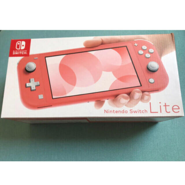 Nintendo Switch(ニンテンドースイッチ)の新品　未開封品　Nintendo Switch Lite  コーラル　ピンク エンタメ/ホビーのゲームソフト/ゲーム機本体(携帯用ゲーム機本体)の商品写真