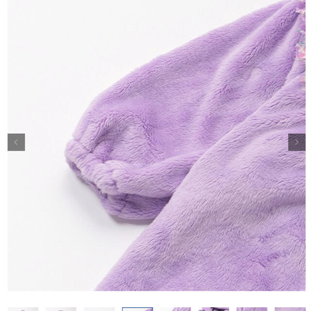 ANNA SUI mini(アナスイミニ)の新品未使用アナスイミニ　モコモコジャンプスーツ　カバーオール キッズ/ベビー/マタニティのベビー服(~85cm)(カバーオール)の商品写真