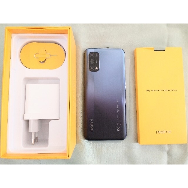 Realme 7 5G（6g,128gb） BLUE【動作確認のみ】変換プラグ付