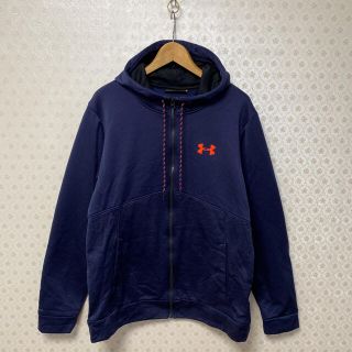 アンダーアーマー(UNDER ARMOUR)の♻️アンダーアーマー♻️メンズ♻️長袖ジップアップ  パーカー♻️ネイビー(パーカー)