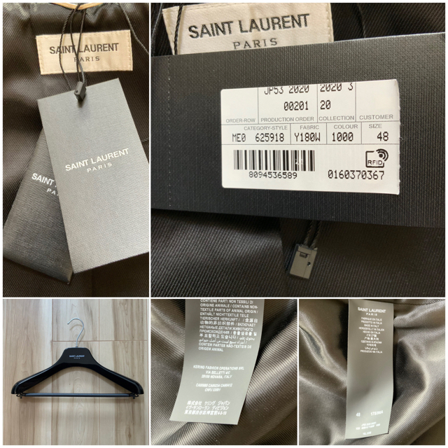 Saint Laurent(サンローラン)のSAINT LAURENT ロゴ　テディジャケット　48 メンズのジャケット/アウター(スタジャン)の商品写真