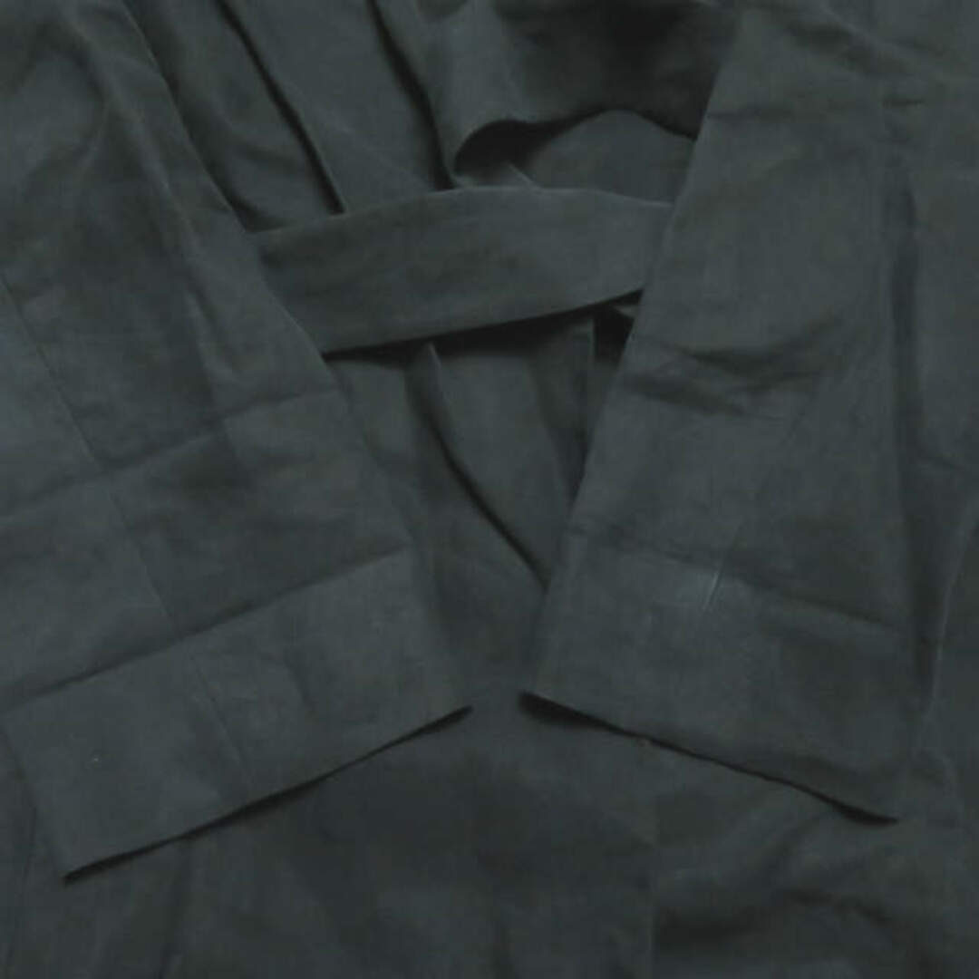 【値下げ】AURALEE WASHED LINEN NO COLLAR COAT