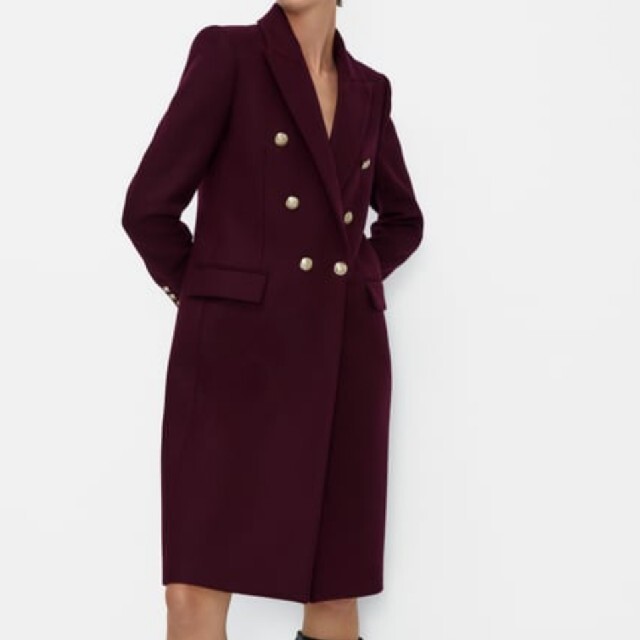 Zara ウールコート、イタリア manteco面料原価17990円 - ロングコート