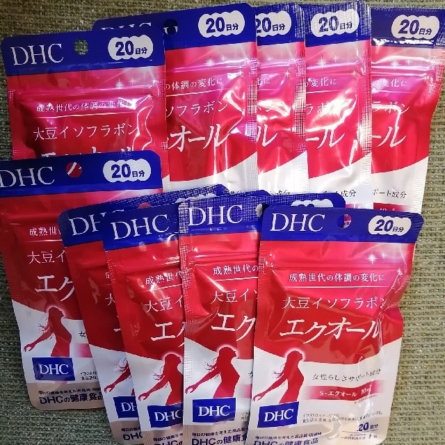 DHC 大豆イソフラボン エクオール 20日分 × 10袋ビタミン