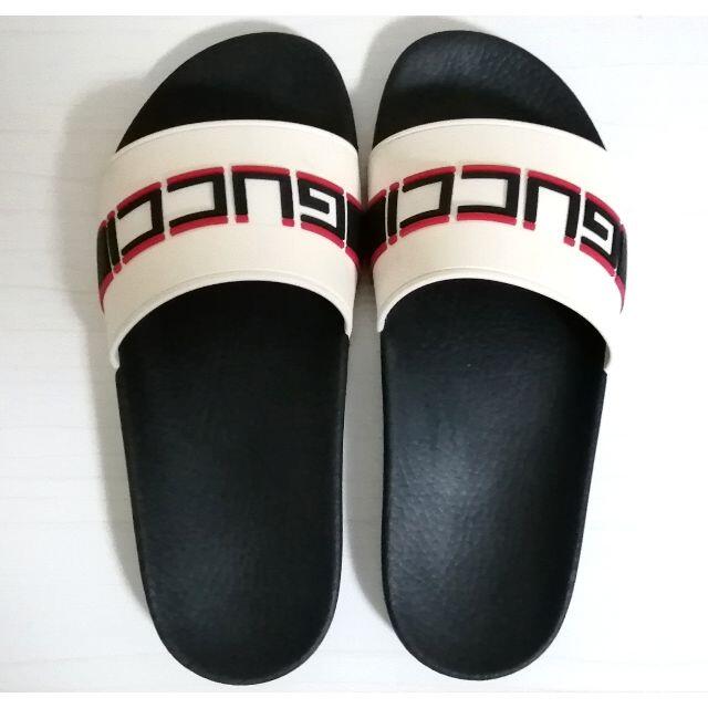 Gucci(グッチ)のグッチ ストライプ ラバー サンダル GG rubber sandal メンズの靴/シューズ(サンダル)の商品写真