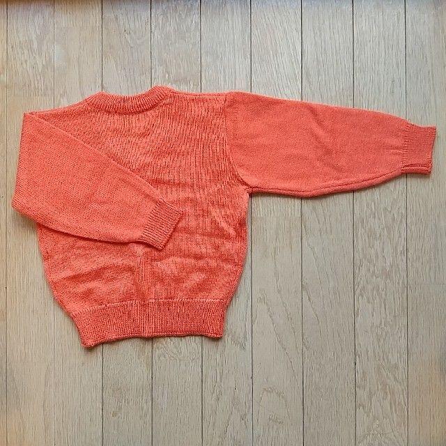 サイズ100 セーター オレンジ キッズ/ベビー/マタニティのキッズ服男の子用(90cm~)(ニット)の商品写真