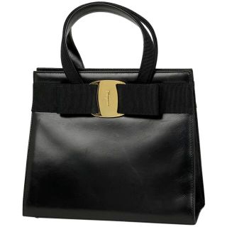 サルヴァトーレフェラガモ(Salvatore Ferragamo)のサルヴァトーレフェラガモ ヴァラリボン ハンドバッグ レディース 【中古】(ハンドバッグ)