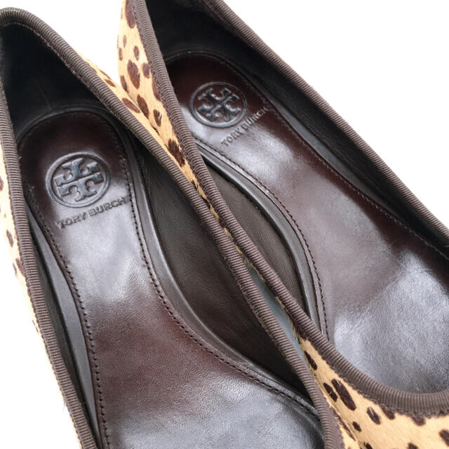 Tory Burch(トリーバーチ)のトリーバーチ TORY BURCH ヴェッジソール パンプス ヒョウ柄 24cm レディースの靴/シューズ(ハイヒール/パンプス)の商品写真