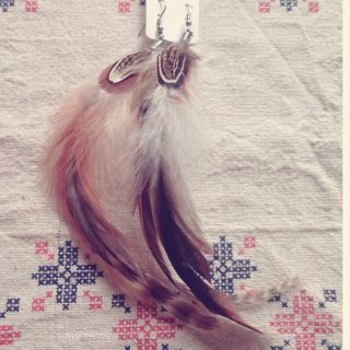 ♡ロングフェザーピアス♡(ピアス)