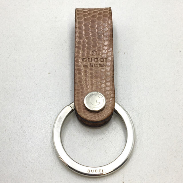 希少 GUCCI リザード キーホルダー キーリング SV925 男女兼用 最終