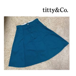 ティティアンドコー(titty&co)の＊値下げ＊ titty&Co. バック編み上げスカート フレアスカート(ひざ丈スカート)