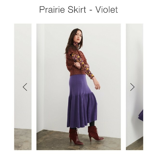 タグ付き新品 Misha & Puff Prairie Skirt Violet