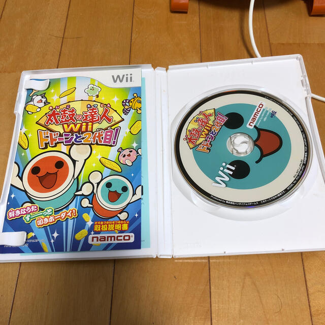 Wii(ウィー)のwii 太鼓の達人　セット エンタメ/ホビーのゲームソフト/ゲーム機本体(家庭用ゲームソフト)の商品写真