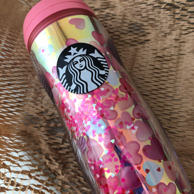 Starbucks Coffee(スターバックスコーヒー)のスターバックス★ バレンタイン2021ボトルホログラムハート355ml インテリア/住まい/日用品のキッチン/食器(タンブラー)の商品写真