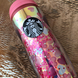 スターバックスコーヒー(Starbucks Coffee)のスターバックス★ バレンタイン2021ボトルホログラムハート355ml(タンブラー)