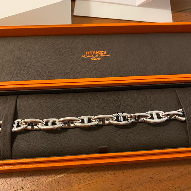 Hermes(エルメス)のエルメス  HERMES シェーヌダンクル　チェーン　ブレスレット GM13コマ メンズのアクセサリー(ブレスレット)の商品写真