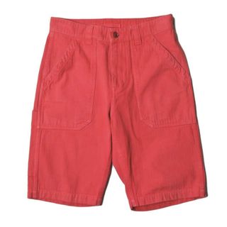 Nigel Cabourn ナイジェルケーボン 日本製 UTILITY SHORTS コットンヘリンボーン ユーティリティーショーツ 8070051049 30 レッド ベイカー ショートパンツ ボトムス【中古】【Nigel Cabourn】(ショートパンツ)