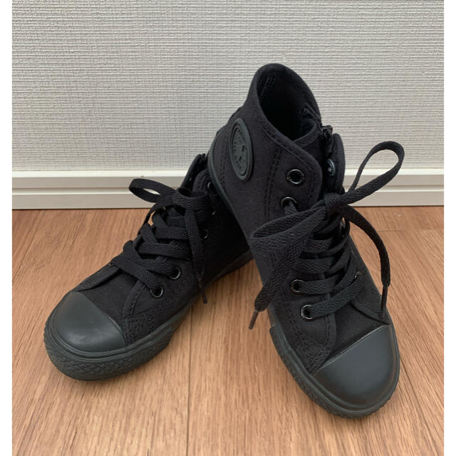 CONVERSE(コンバース)のコンバース ハイカット スニーカー 19cm ブラック キッズ/ベビー/マタニティのキッズ靴/シューズ(15cm~)(スニーカー)の商品写真